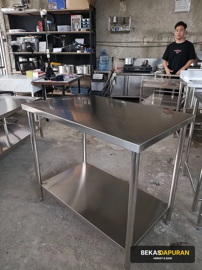 Meja stainless steel dapur usaha